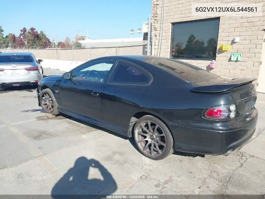 6G2VX12UX6L544561 2006 Pontiac Gto