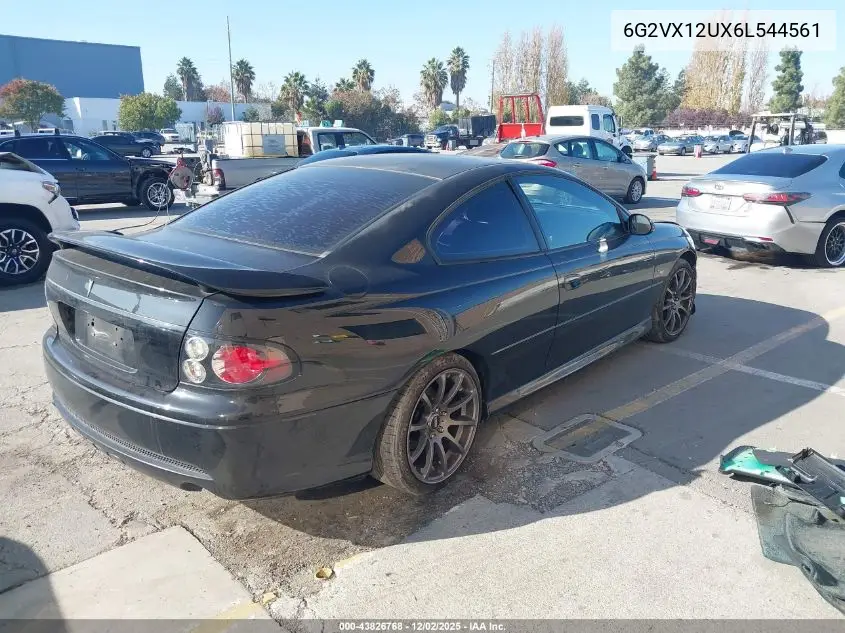 6G2VX12UX6L544561 2006 Pontiac Gto