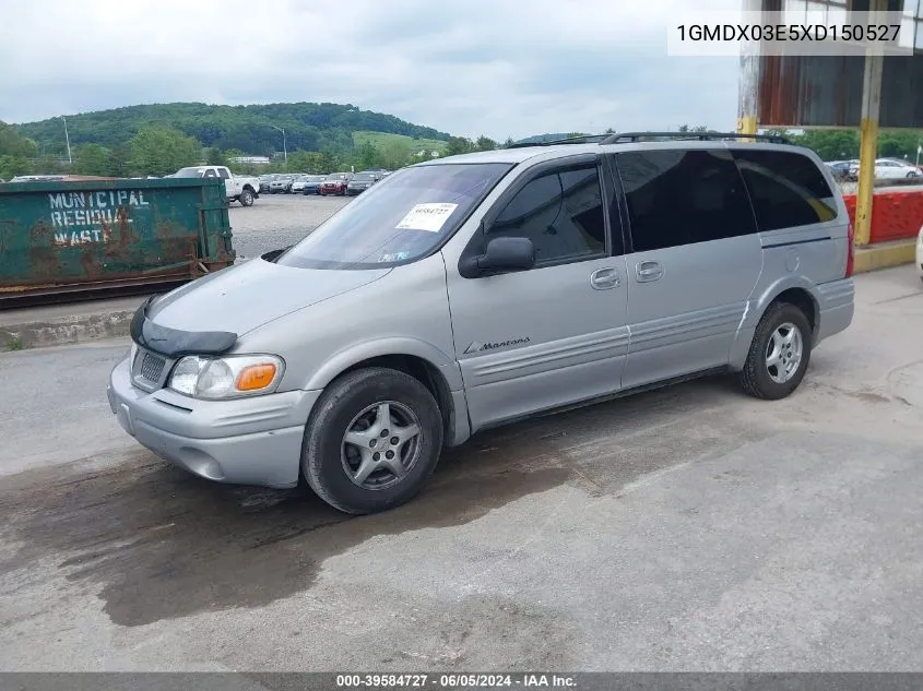 1GMDX03E5XD150527 1999 Pontiac Montana