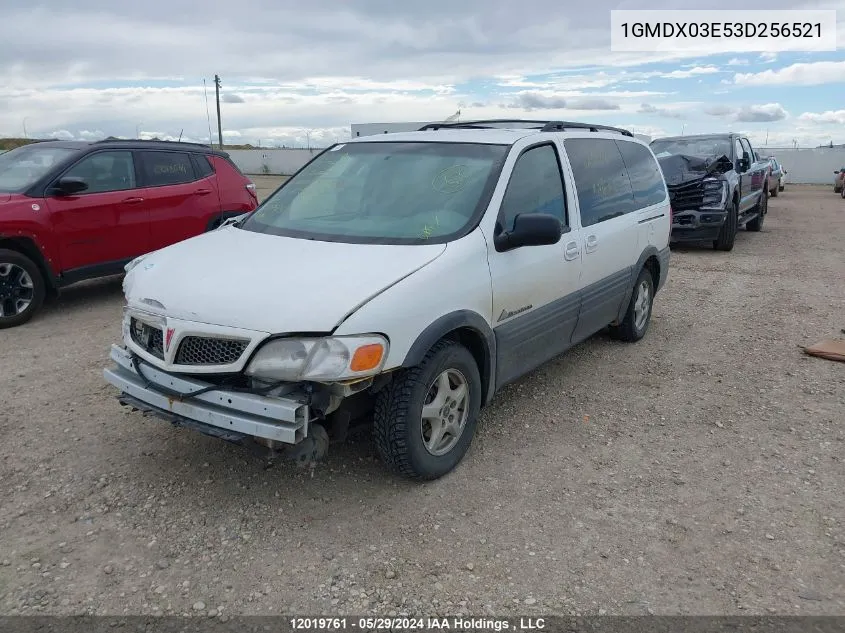 2003 Pontiac Montana VIN: 1GMDX03E53D256521 Lot: 12019761