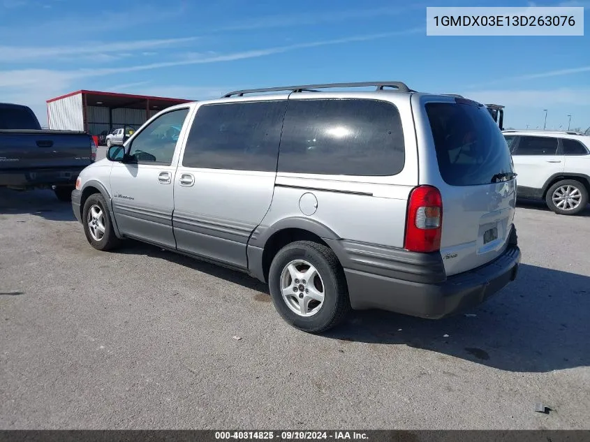 2003 Pontiac Montana M16 W/1Sa Pkg. VIN: 1GMDX03E13D263076 Lot: 40314825