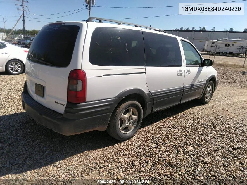 1GMDX03E84D240220 2004 Pontiac Montana