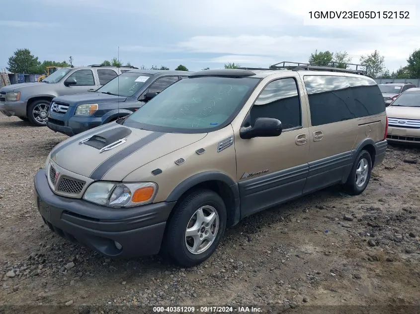 1GMDV23E05D152152 2005 Pontiac Montana M16 W/1Sa Pkg.