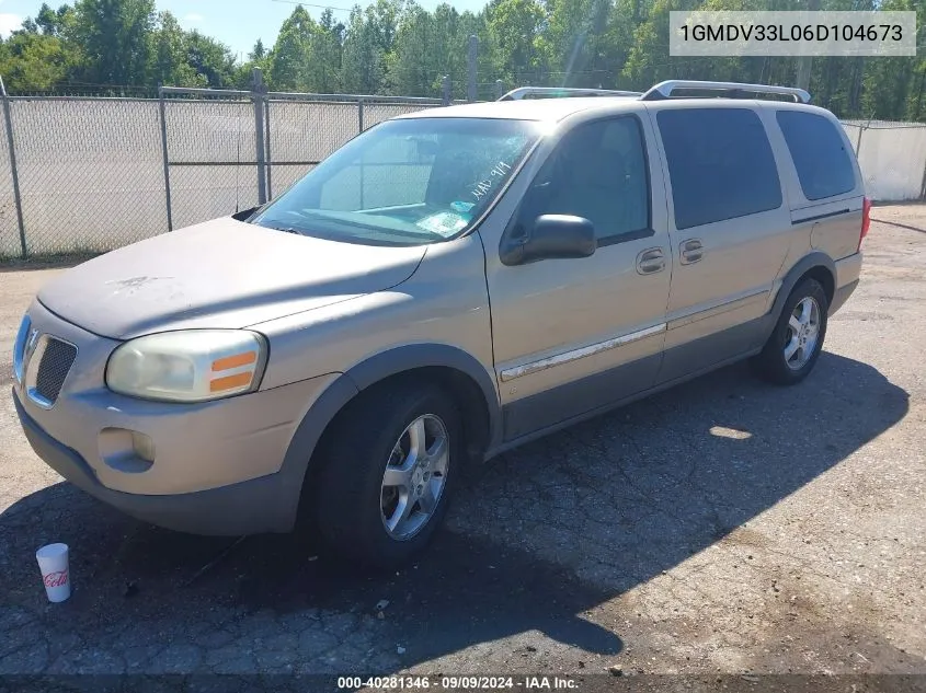 1GMDV33L06D104673 2006 Pontiac Montana Sv6