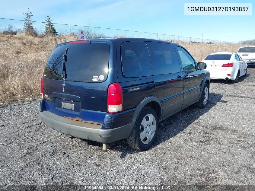 1GMDU03127D193857 2007 Pontiac Montana Sv6