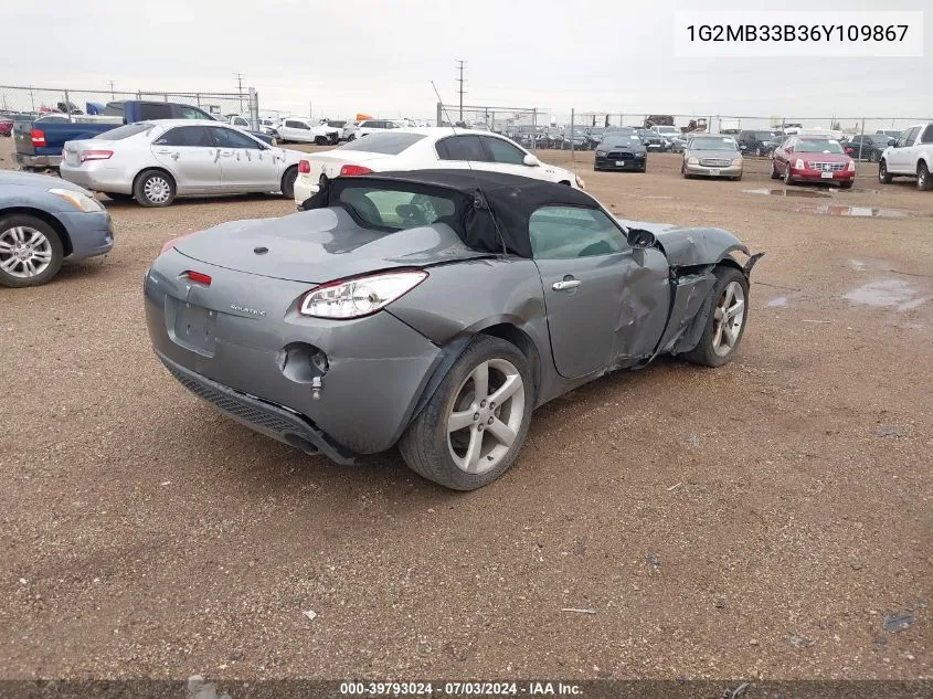 1G2MB33B36Y109867 2006 Pontiac Solstice