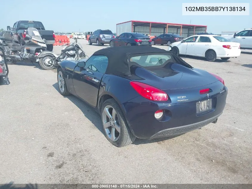 1G2MB35BB7Y138134 2007 Pontiac Solstice