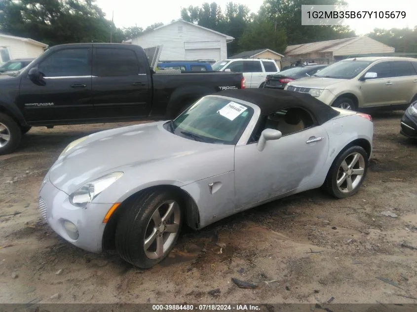 1G2MB35B67Y105679 2007 Pontiac Solstice