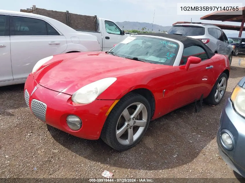 1G2MB35B97Y140765 2007 Pontiac Solstice