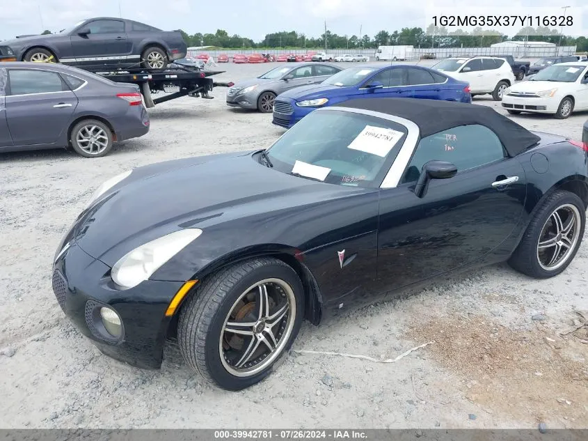 2007 Pontiac Solstice Gxp VIN: 1G2MG35X37Y116328 Lot: 39942781