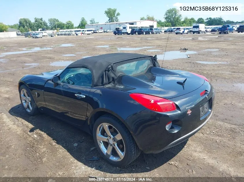 2008 Pontiac Solstice VIN: 1G2MC35B68Y125316 Lot: 39874571