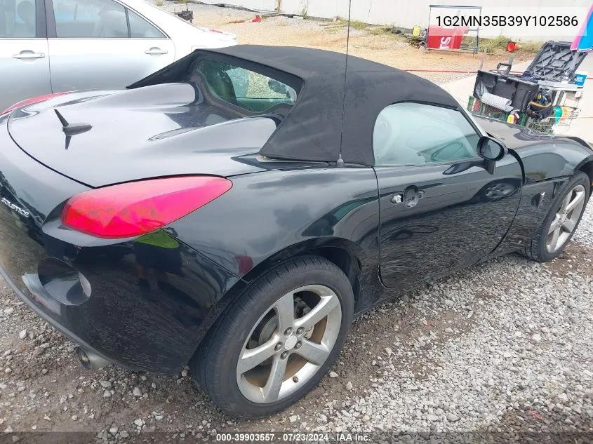 1G2MN35B39Y102586 2009 Pontiac Solstice