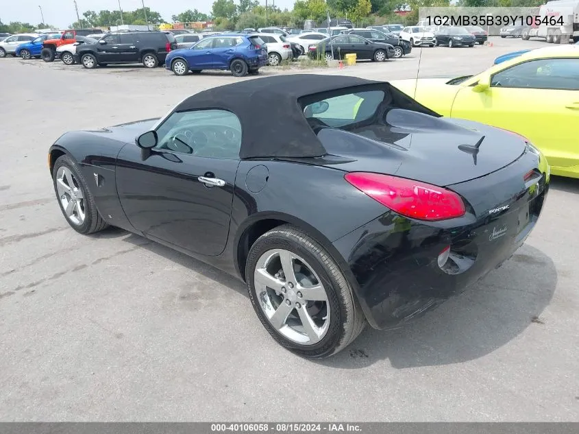 2009 Pontiac Solstice VIN: 1G2MB35B39Y105464 Lot: 40106058