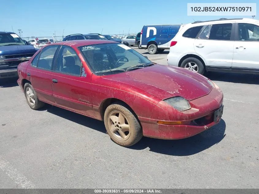 1G2JB524XW7510971 1998 Pontiac Sunfire Se