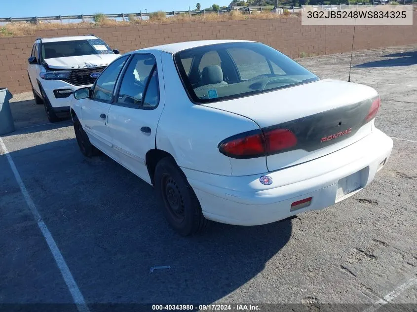 3G2JB5248WS834325 1998 Pontiac Sunfire Se