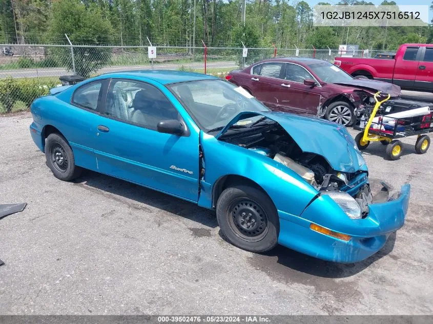 1999 Pontiac Sunfire Se VIN: 1G2JB1245X7516512 Lot: 39502476