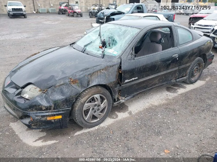 2000 Pontiac Sunfire Se VIN: 1G2JB1243Y7167299 Lot: 40398195