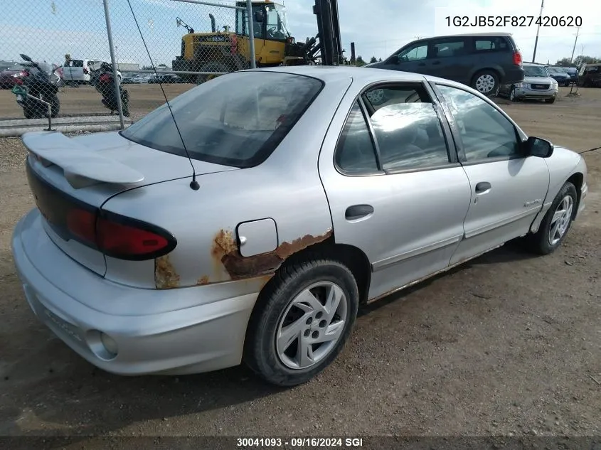 1G2JB52F827420620 2002 Pontiac Sunfire Se