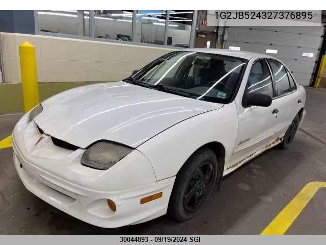 2002 Pontiac Sunfire Se VIN: 1G2JB524327376895 Lot: 30044893