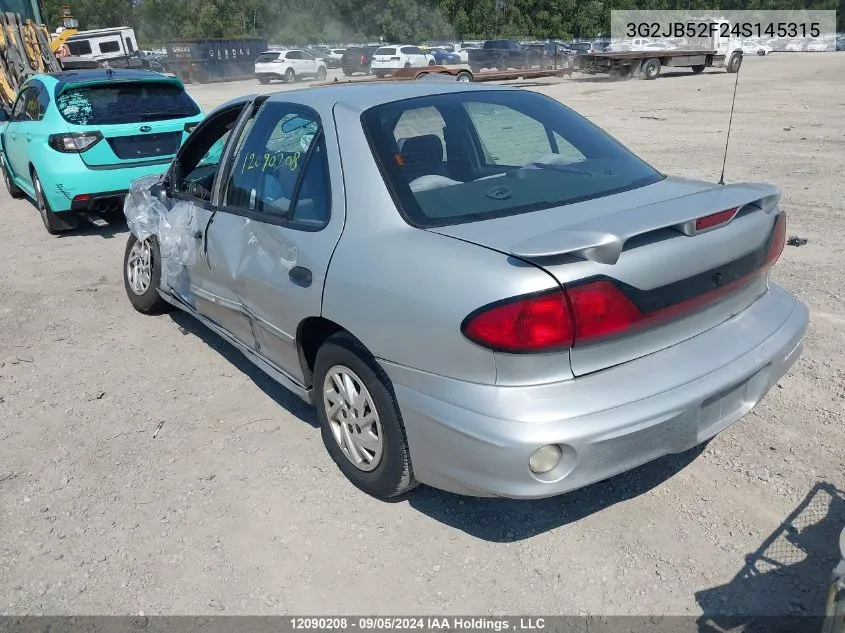 2004 Pontiac Sunfire VIN: 3G2JB52F24S145315 Lot: 12090208