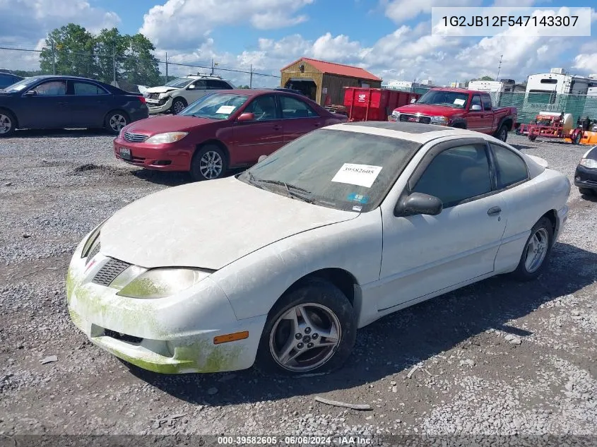 2004 Pontiac Sunfire VIN: 1G2JB12F547143307 Lot: 39582605