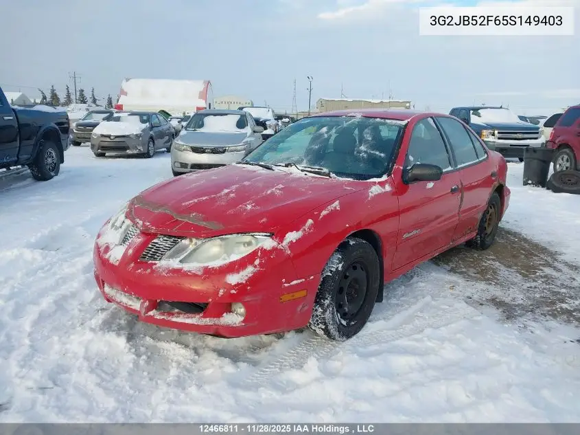 3G2JB52F65S149403 2005 Pontiac Sunfire Sl/Slx