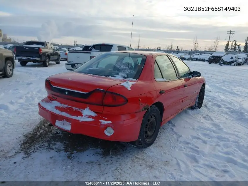 3G2JB52F65S149403 2005 Pontiac Sunfire Sl/Slx