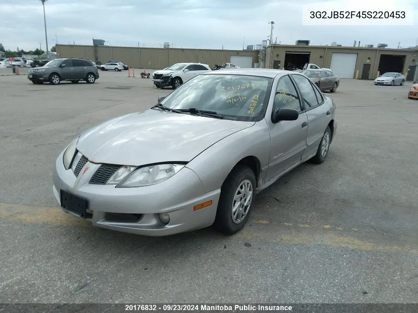 2005 Pontiac Sunfire VIN: 3G2JB52F45S220453 Lot: 20176832