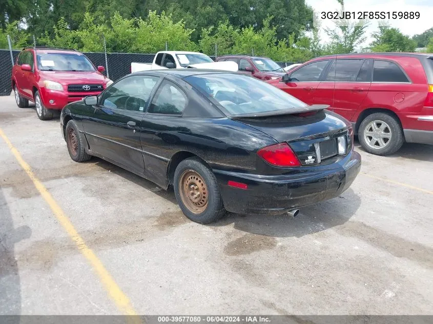 2005 Pontiac Sunfire VIN: 3G2JB12F85S159889 Lot: 39577080