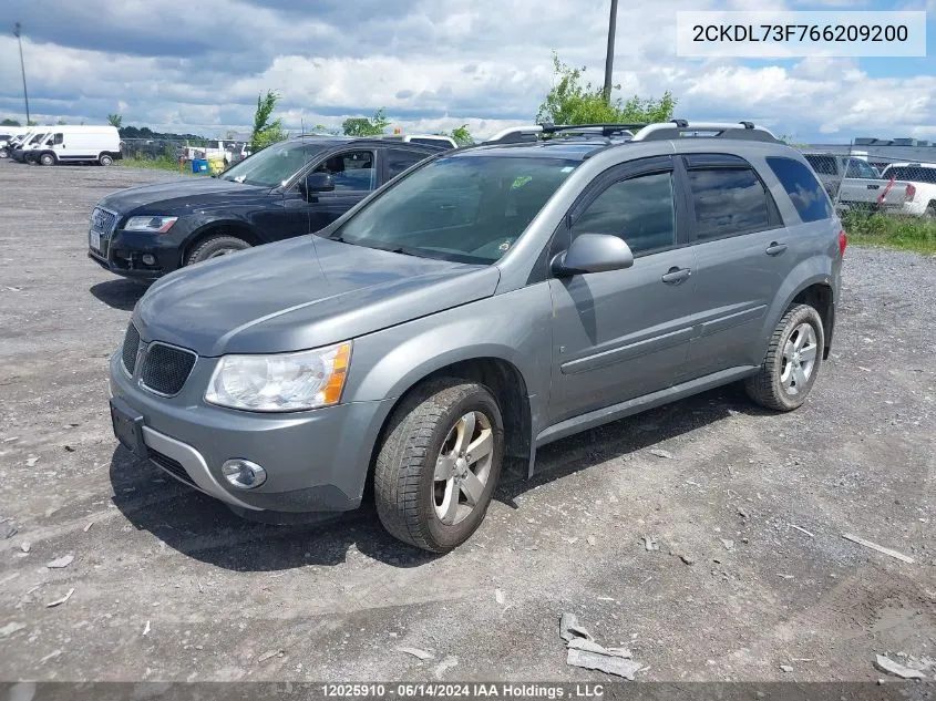 2CKDL73F766209200 2006 Pontiac Torrent