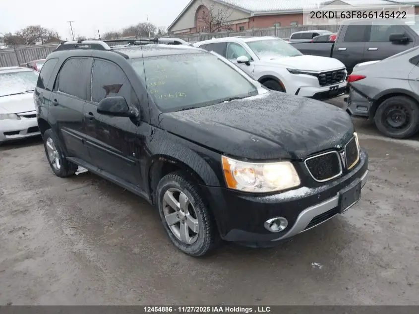 2CKDL63F866145422 2006 Pontiac Torrent Sport