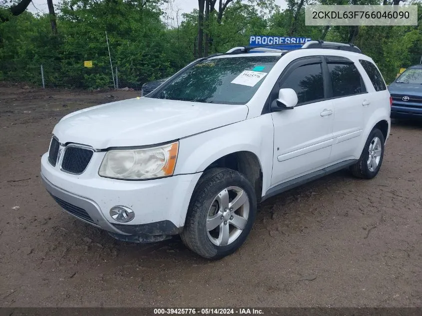 2006 Pontiac Torrent VIN: 2CKDL63F766046090 Lot: 39425776