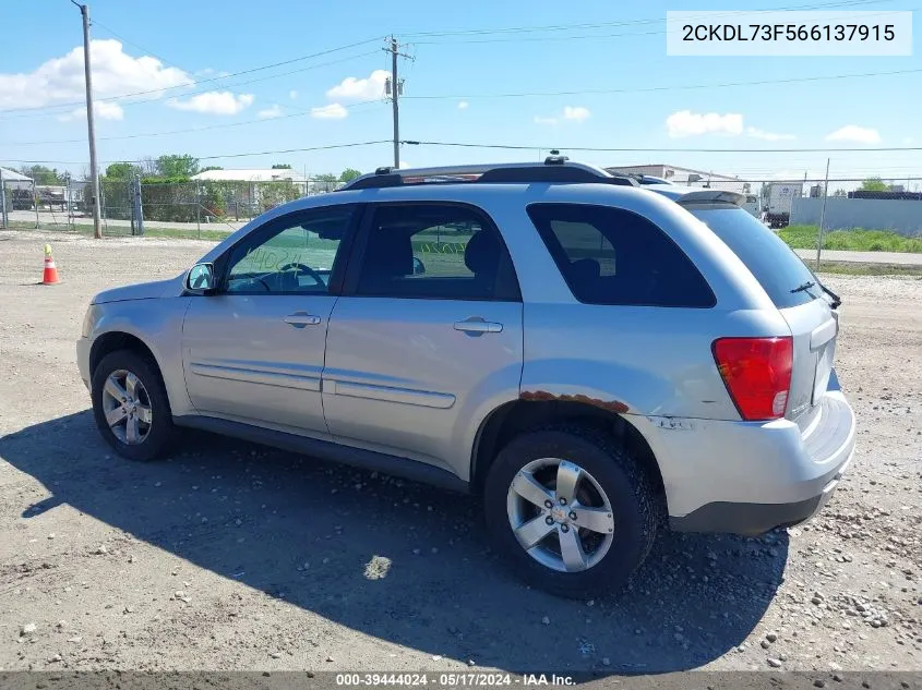 2006 Pontiac Torrent VIN: 2CKDL73F566137915 Lot: 39444024