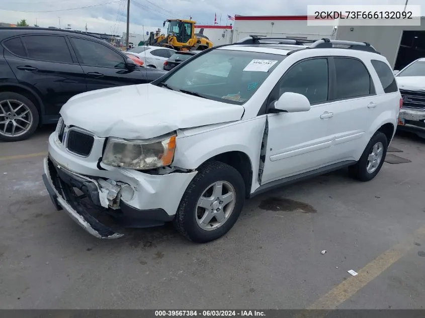 2006 Pontiac Torrent VIN: 2CKDL73F666132092 Lot: 39567384