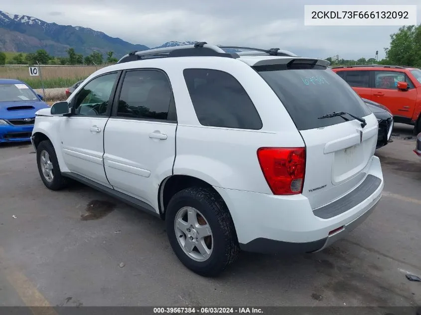 2006 Pontiac Torrent VIN: 2CKDL73F666132092 Lot: 39567384