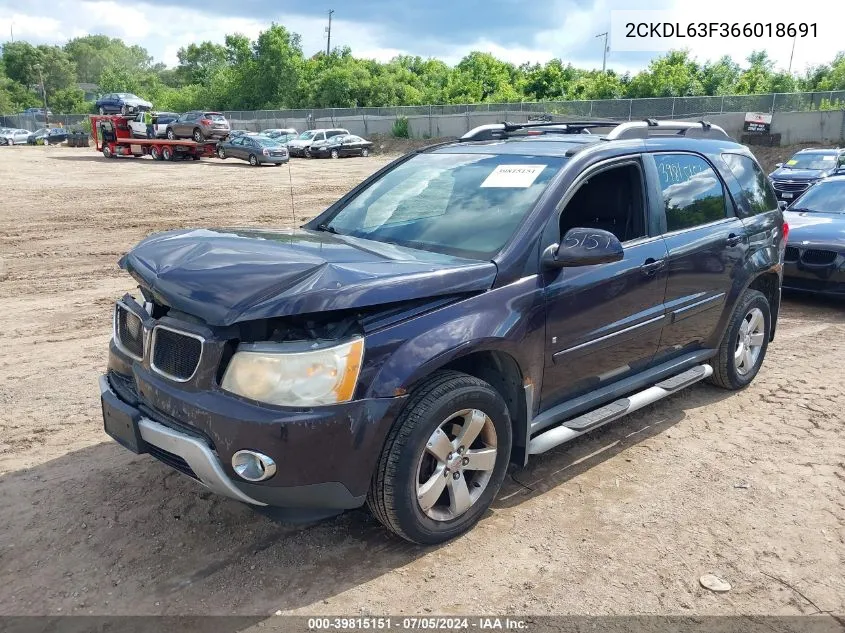 2CKDL63F366018691 2006 Pontiac Torrent