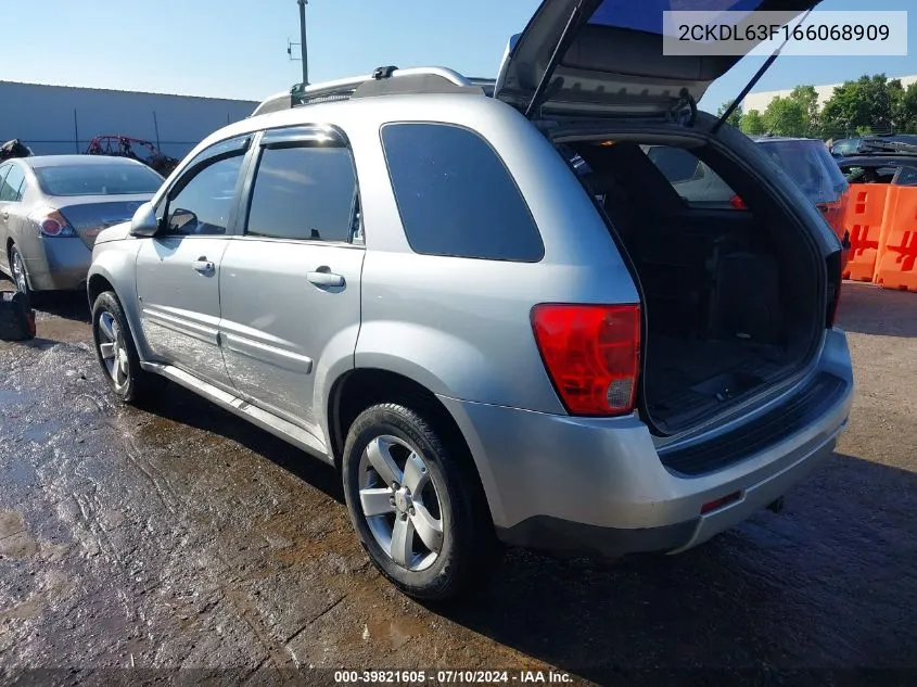 2006 Pontiac Torrent VIN: 2CKDL63F166068909 Lot: 39821605