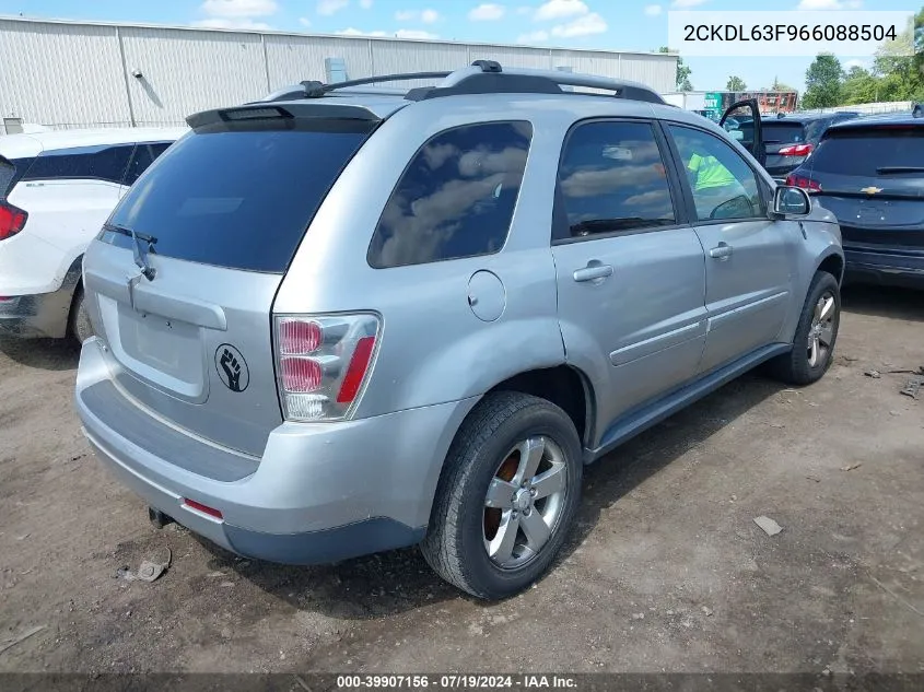 2006 Pontiac Torrent VIN: 2CKDL63F966088504 Lot: 39907156