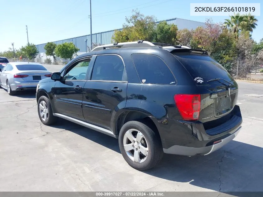 2006 Pontiac Torrent VIN: 2CKDL63F266101819 Lot: 39917027