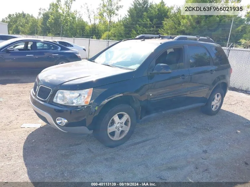 2CKDL63F966021935 2006 Pontiac Torrent