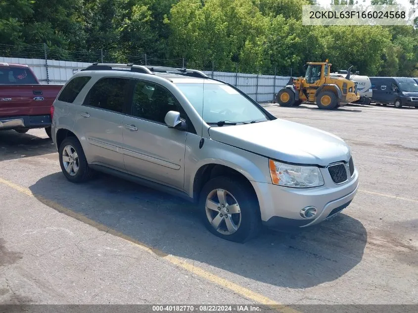 2006 Pontiac Torrent VIN: 2CKDL63F166024568 Lot: 40182770