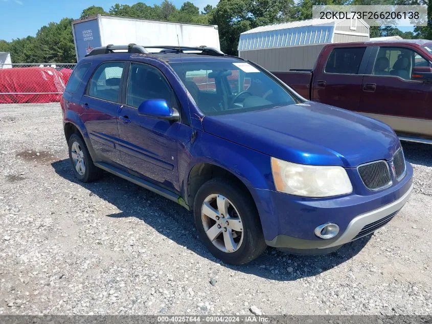 2CKDL73F266206138 2006 Pontiac Torrent