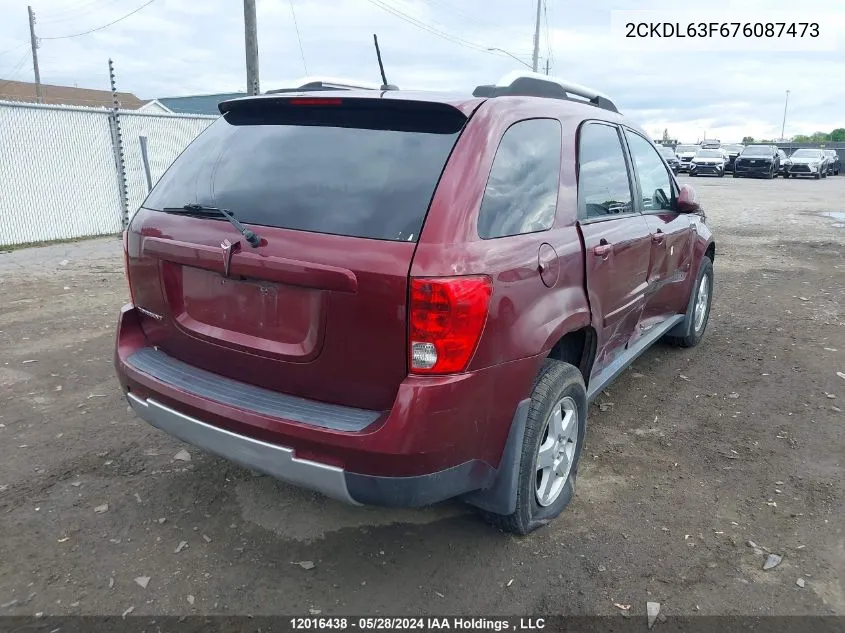 2CKDL63F676087473 2007 Pontiac Torrent