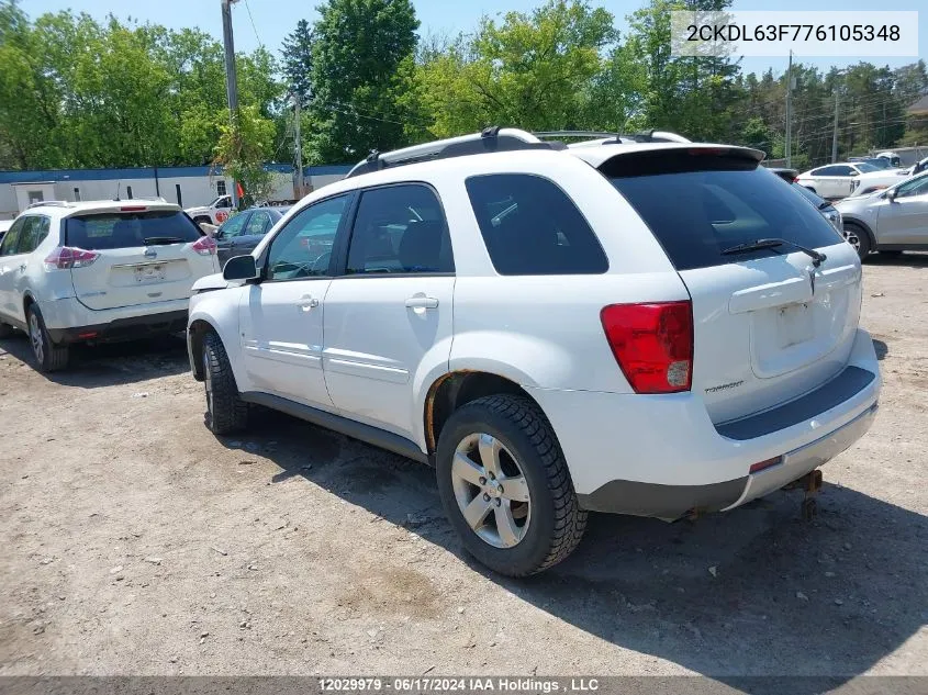 2CKDL63F776105348 2007 Pontiac Torrent