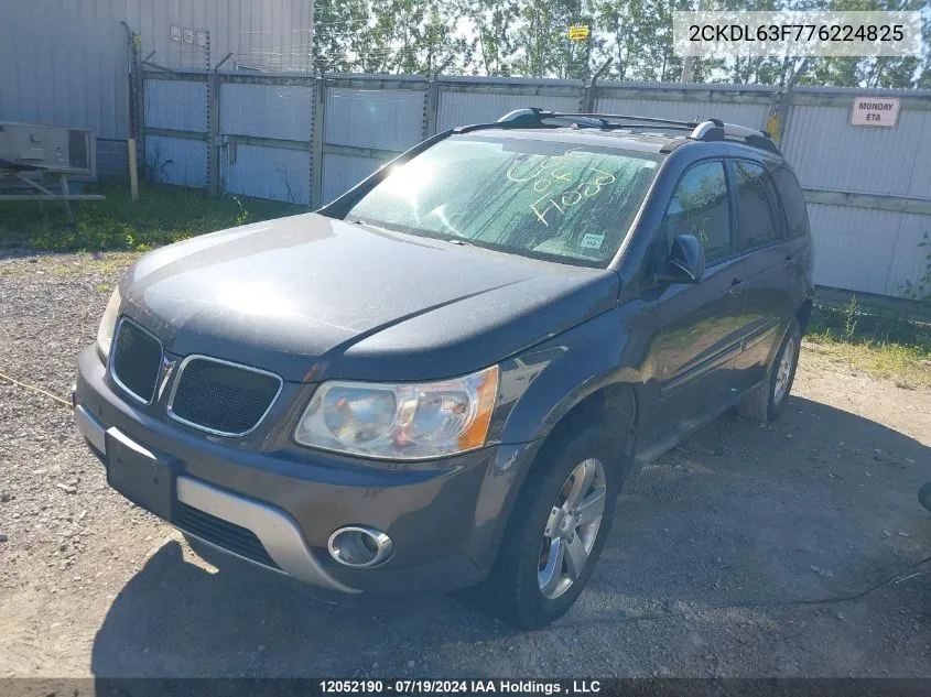 2007 Pontiac Torrent VIN: 2CKDL63F776224825 Lot: 12052190