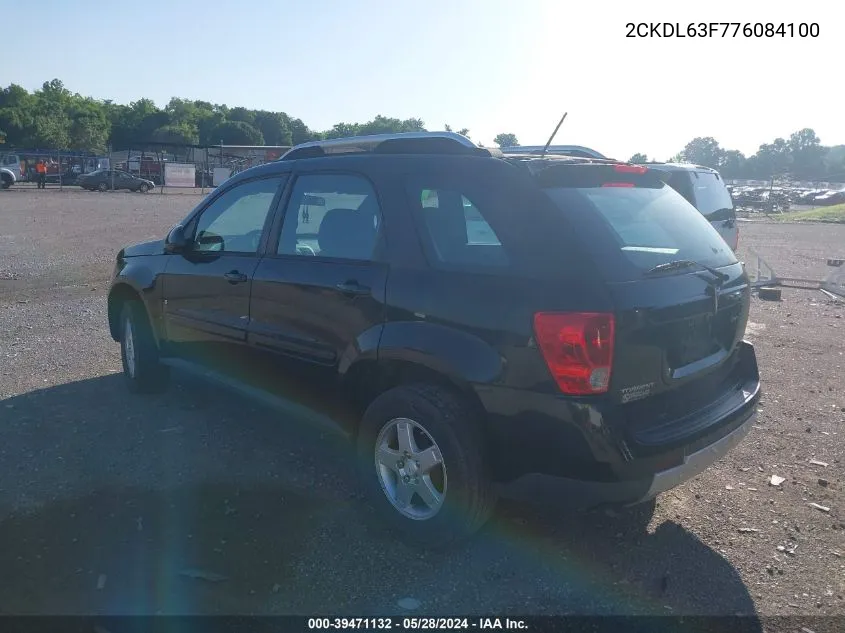 2007 Pontiac Torrent VIN: 2CKDL63F776084100 Lot: 39471132