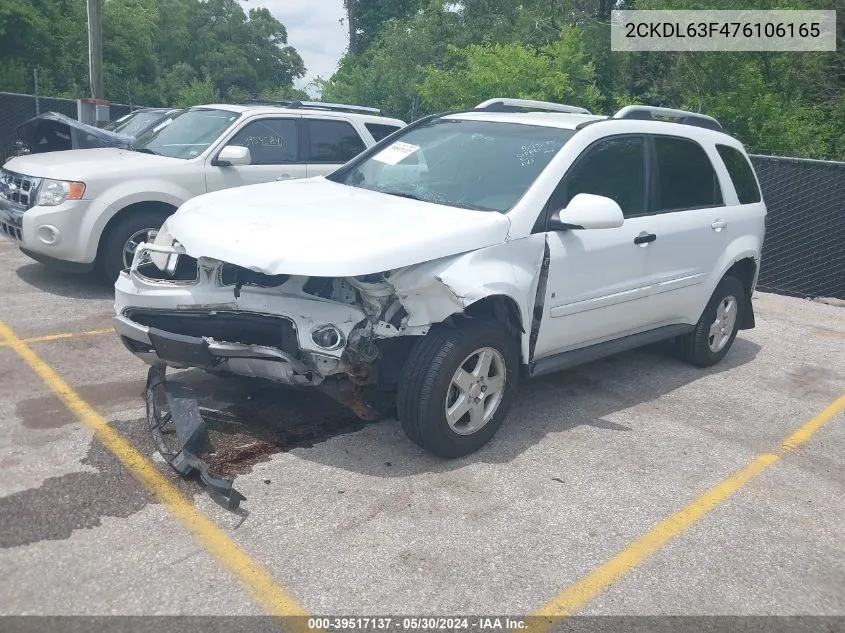 2007 Pontiac Torrent VIN: 2CKDL63F476106165 Lot: 39517137