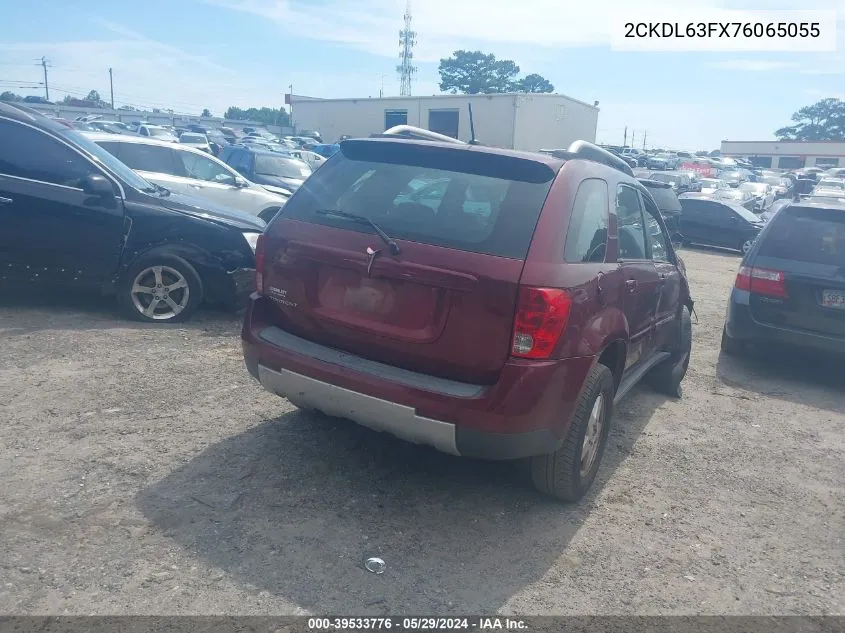 2007 Pontiac Torrent VIN: 2CKDL63FX76065055 Lot: 39533776