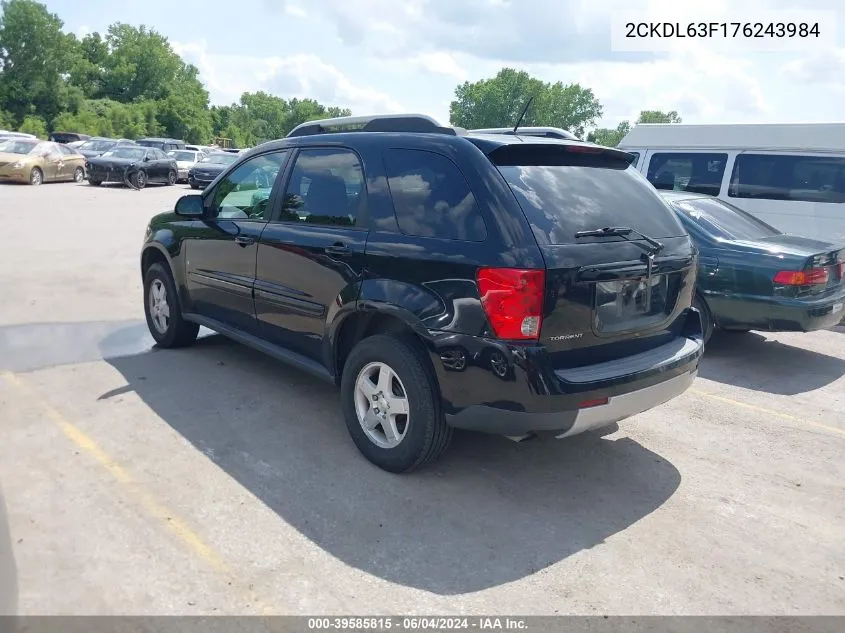 2CKDL63F176243984 2007 Pontiac Torrent