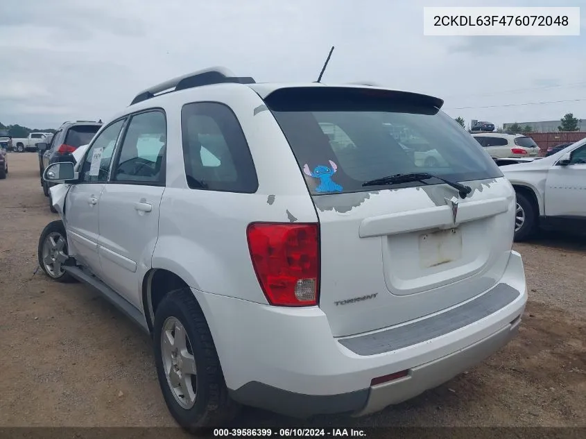 2CKDL63F476072048 2007 Pontiac Torrent